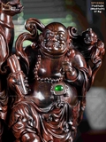 Tượng song phúc Di Lặc gỗ trắc mã 16984