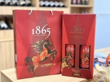 Hộp quà Tết : 2 chai Rượu vang 1865 Horse Version