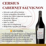 Rượu vang Alma Cersius Cabernet Sauvignon
