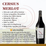 Rượu vang Alma Cersius Merlot