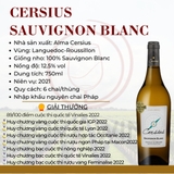Rượu vang trắng Alma Cersius sauvignon Blanc
