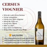 Rượu vang trắng Alma Cersius Viognier