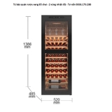 Tủ bảo quản rượu vang 2 vùng nhiệt độ