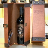 Hộp da 1 chai rượu vang Sixty Six