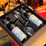 Sét 2 chai rượu vang Neroperso + 2 ly