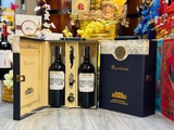 Hộp da 2 chai rượu vang Pháp BORDEAUX Maison
