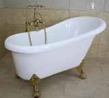 KB709 - Bồn tắm ngâm cao cấp, chất liệu Acrylic. Kích thước: 1600 x 800 x 760 (mm). Tặng kèm kệ gỗ