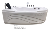 TP8004 - BỒN TẮM MASSAGER HÌNH QUẢ XOÀI 1 GỐI 3 MẶT YẾM 