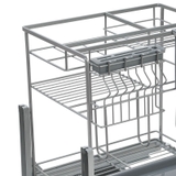 GV01 - Kệ gia vị nan dẹt Inox bóng cao cấp