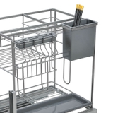 GV01 - Kệ gia vị nan dẹt Inox bóng cao cấp