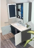 TỦ CHẬU NHỰA PLYWOOD MẶT ĐÁ CHỐNG XƯỚC CHẬU SỨ ÂM TC2058