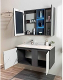 TỦ CHẬU NHỰA PLYWOOD MẶT ĐÁ CHỐNG XƯỚC CHẬU SỨ ÂM TC2058