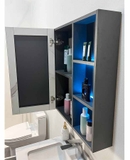 TC2059 - Tủ chậu nhựa PVC, mặt đá chống xước, chậu sứ âm. kích thước 50x60cm