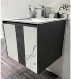 TC2059 - Tủ chậu nhựa PVC, mặt đá chống xước, chậu sứ âm. kích thước 50x60cm