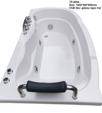 TP8004 - BỒN TẮM MASSAGER HÌNH QUẢ XOÀI 1 GỐI 3 MẶT YẾM 