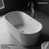MW8201-160 - Bồn tắm ngâm cao cấp, chất liệu Acrylic. Kích thước: 1600 x 750 x 580 (mm)