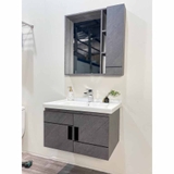 TC6947-60 - Tủ chậu nhựa PVC, mặt chậu sứ âm liền khối. kích thước 48x70cm