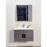 TC6947-60 - Tủ chậu nhựa PVC, mặt chậu sứ âm liền khối. kích thước 48x70cm