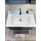 TC6947-60 - Tủ chậu nhựa PVC, mặt chậu sứ âm liền khối. kích thước 48x70cm