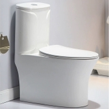 KA9833 - Bồn cầu liền khối sứ nung men nano tuyết cao cấp