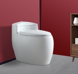KA5698 - Bồn cầu liền khối thấp, sứ nung tráng men nano tuyết cao cấp