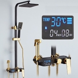 SC3319 - Sen cây hiển thị nhiệt độ 1 nút xoay màu đen cao cấp