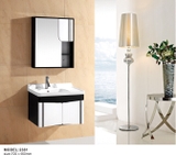 TC2381 - Tủ chậu nhựa PVC, mặt chậu sứ âm liền khối. kích thước 46x70cm
