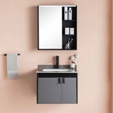 TC2052 - Tủ chậu nhựa PVC, mặt đá chống xước, chậu sứ âm. kích thước 48x60cm