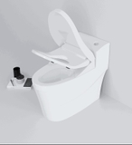 KA5824 - Bồn cầu giả thông minh liền khối, xả lệch, sư nung tráng men nano tuyết cao cấp