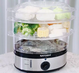NS09 - Nồi hấp điện 3 tầng Natoshi NS-09 Nhật Bả