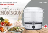 NS09 - Nồi hấp điện 3 tầng Natoshi NS-09 Nhật Bả