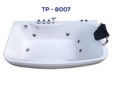 TP8007 - BỒN TẮM MASSAGER HÌNH HẠT ĐẬU 1 GỐI 3 MẶT YẾM 
