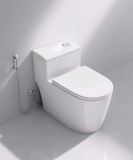 KA3958 - Bồn cầu liền khối sứ nung tráng men nano tuyết, xả lệch