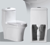 KA3987 - Bồn cầu liền khối nhỏ, sứ nung tráng men nano tuyết cao cấp
