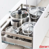 GR8 - Kệ bát đĩa xoong nồi inox 304 hộp lắp thùng cánh