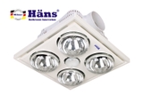H4B - Đèn sưởi 4 bóng âm trần