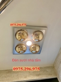 HE4BR - Đèn sưởi nhà tắm 4 bóng âm trần HE4BR - Có điều khiển từ xa