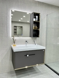TC2264- TỦ CHẬU INOX, MẶT CHẬU SỨ ÂM LK CAO CẤP 