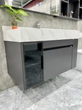 TC2233 - TỦ CHẬU INOX, MẶT CHẬU ĐÁ LIỀN KHỐI CAO CẤP 