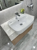 TC2208- TỦ CHẬU NHỰA, MẶT ĐÁ, CHẬU SỨ BÁN ÂM CAO CẤP 