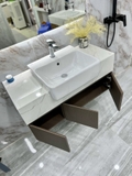 TC2207- TỦ CHẬU NHỰA, MẶT ĐÁ, CHẬU SỨ BÁN ÂM CAO CẤP 
