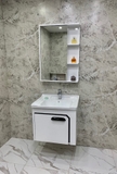 TC2319 - Tủ chậu nhựa PVC, mặt chậu sứ âm liền khối, kích thước 47x60cm