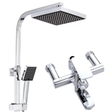 SC3326 - Sen cây nhiệt độ vuông đồng mạ crom bóng cao cấp