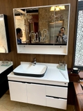 TỦ CHẬU NHỰA MẶT ĐÁ, CHẬU SỨ BÁN ÂM TC2088