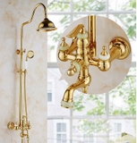 SC3329 - Sen cây cổ điển mạ vàng tay đá cao cấp