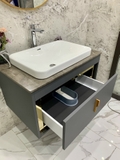 TC2168- TỦ CHẬU INOX, MẶT ĐÁ CHẬU SỨ BÁN ÂM CAO CẤP 