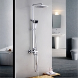 SC3326 - Sen cây nhiệt độ vuông đồng mạ crom bóng cao cấp