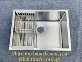 Chậu bếp 1 hố chống bám dính cao cấp CH7. phụ kiện thoát nước cao cấp