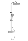 CB17 - Combo trọn bộ phòng tắm, bồn cầu liền khối bàn đá chậu bán âm, gương led
