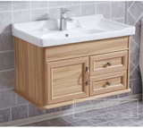 TC2081 - Tủ chậu nhựa PVC, mặt chậu sứ liền khối âm, Kích thước 48x80cm